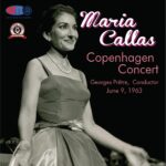 Cover på udgivelse af Maria Callas koncert i københavn