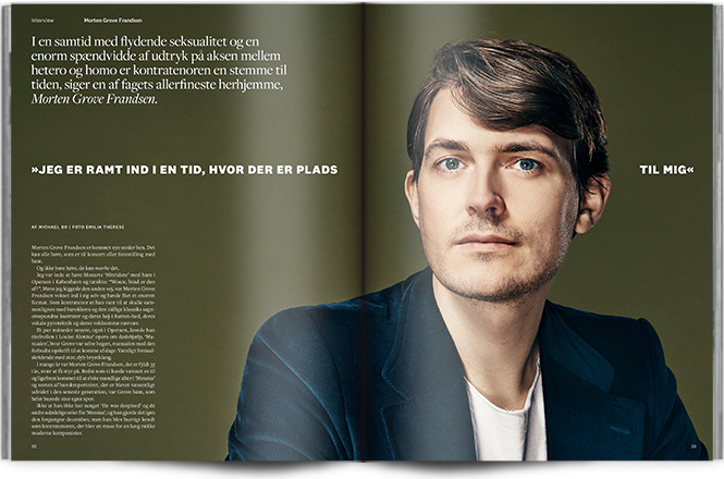 »Jeg er ramt ind i en tid, hvor der er plads til mig« | Interview Morten Grove Frandsen | Magasinet KLASSISK