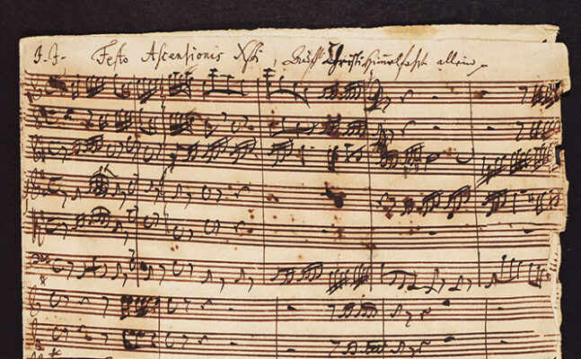 Sjælden Bach-autograf i hus i Oxford I Magasinet KLASSISK