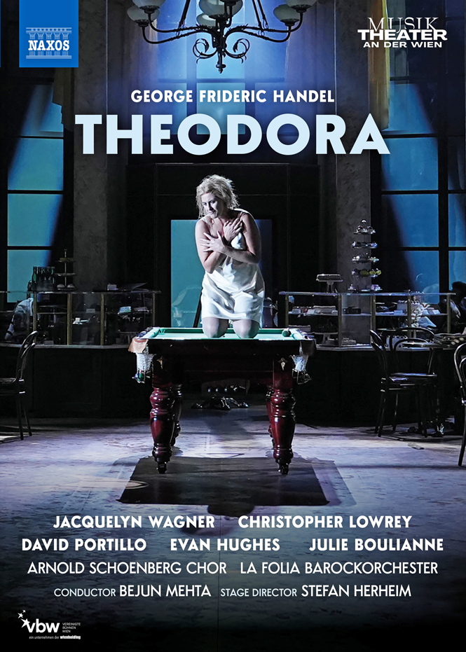 Händel: Theodora | Jacquelyn Wagner, Christopher Lowrey, David Portillo, Evan Hughes, Julie Boulianne, Arnold Schoenberg Chor, La Folia Barockorcheste, dir. Bejun Mehta, iscen. Stefan Herheim | Naxos 2110776 | Pladeanmeldelse | Magasinet KLASSISK