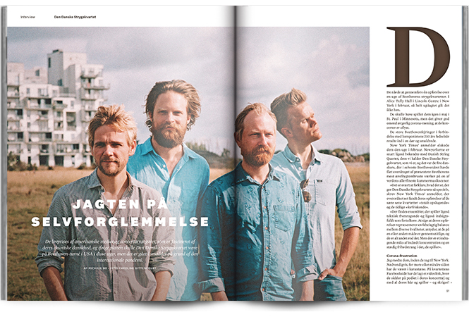 Jagten på selvforglemmelse | Interview Den Danske Strygekvartet | Magasinet KLASSISK
