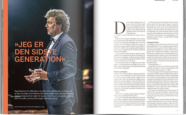 »Jeg er den sidste generation« | Interview Jonas Kaufmann | Magasinet KLASSISK