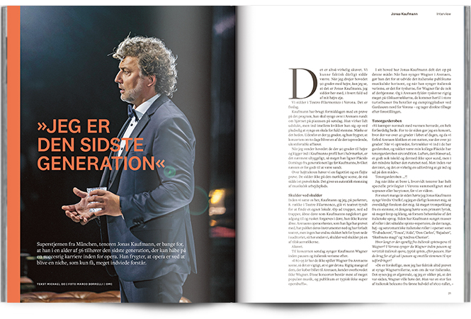 »Jeg er den sidste generation« | Interview Jonas Kaufmann | Magasinet KLASSISK