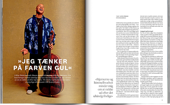 »Jeg tænker på farven gul« | Interview Sheku Kanneh-Mason | Magasinet KLASSISK