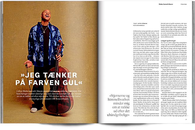 »Jeg tænker på farven gul« | Interview Sheku Kanneh-Mason | Magasinet KLASSISK