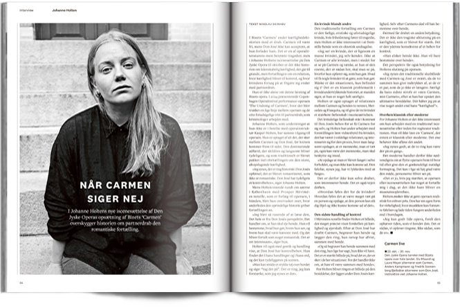 Når Carmen siger nej | Interview Johanne Holten | Magasinet KLASSISK